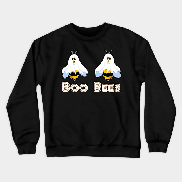 Funny Halloween Boo Bees Crewneck Sweatshirt by JaydeMargulies